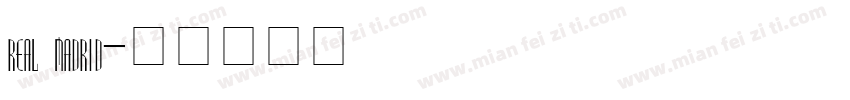 real madrid字体转换
